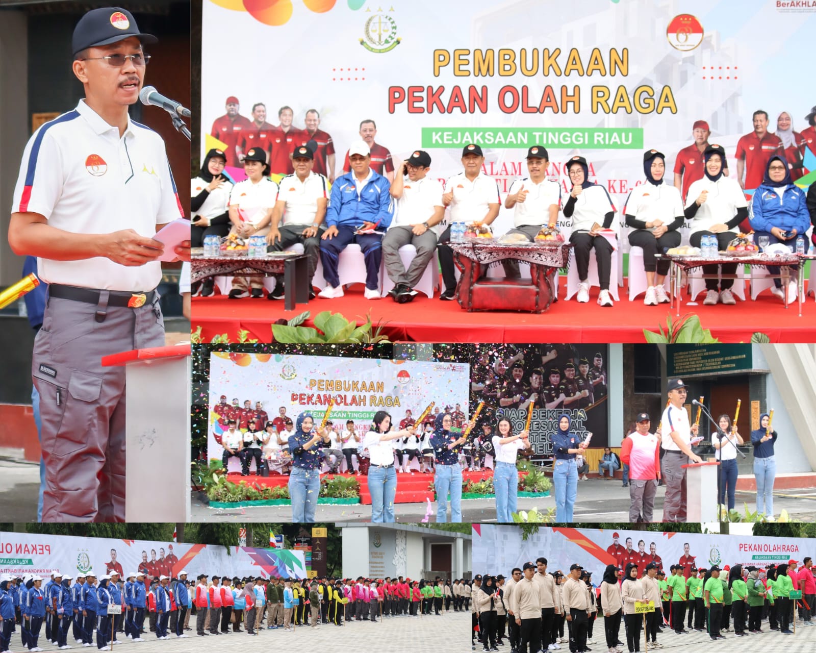 Kepala Kejaksaan Tinggi Riau Resmi Membuka Pekan Olahraga (POR) Dalam Rangka Memperingati Hari Bhakti Adhyaksa Ke- 63 Tahun 2023
