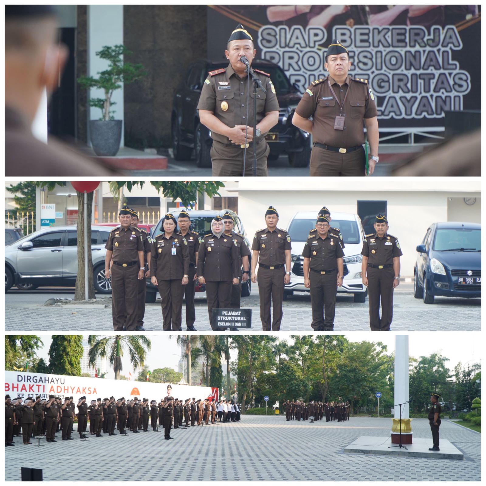 Wakil Kepala Kejaksaan Tinggi Riau Menjadi Penerima Apel Kerja Pagi