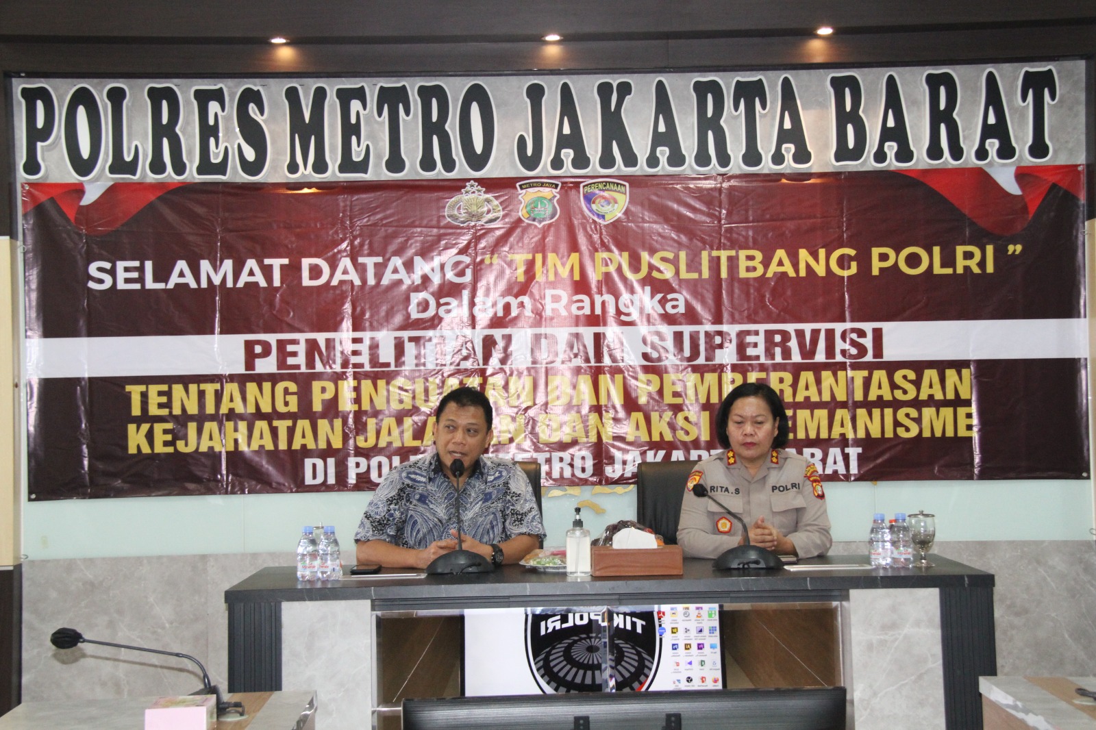 Tim Puslitbang Polri Melakukan Kunjungan Ke Polres Metro Jakarta Barat