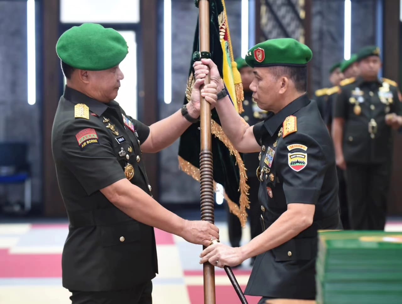 Sertijab Pangdam I/BB,Mayjen TNI Mochammad Hasan Gantikan Mayjen TNI A Daniel Chardin