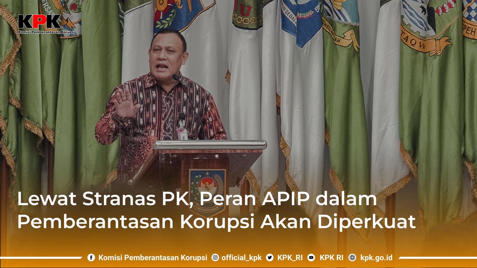 Ketua KPK Firli Bahuri Menghadiri Webinar Yang Bertajuk “Penguatan APIP Melalui Pemenuhan Kebutuhan SDM” di Kantor Kemendagri