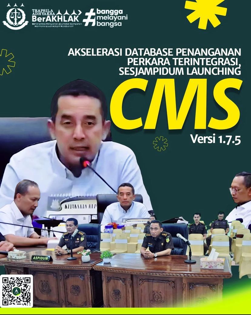 Asisten Tindak Pidana Umum Kejaksaan Tinggi Riau Mengikuti Kegiatan Launching Case Management System (CMS) Versi 1.7.5 Perkara Tindak Pidana Umum Secara Virtual