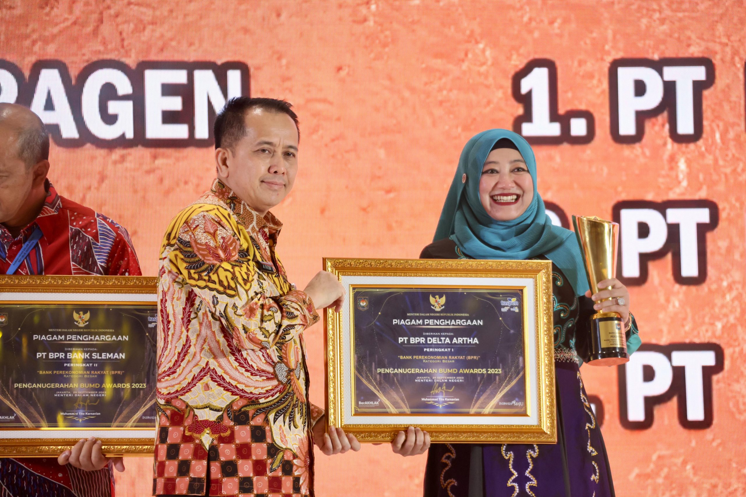 Perkuat BUMD,Kemendagri Berikan Penghargaan BUMD Awards dan Rakor BUMD Seluruh Indonesia Tahun 2023