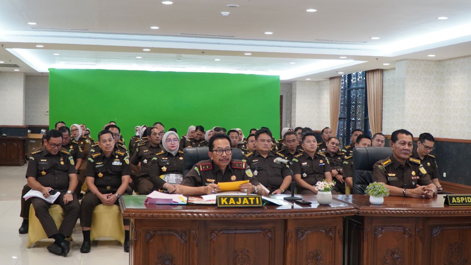 Kepala Kejaksaan Tinggi Riau Mengikuti Kegiatan Kunjungan Kerja Virtual Jaksa Agung Republik Indonesia