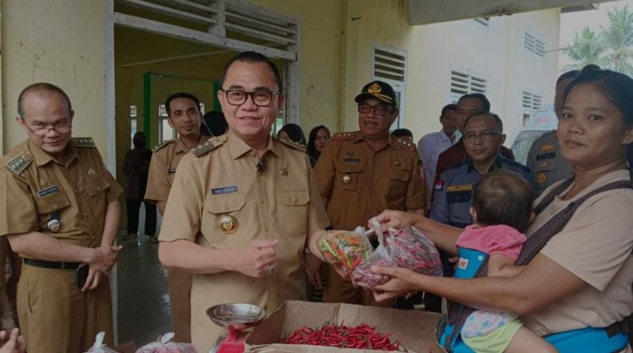 Ludes Dalam Satu Jam,Pasar Murah Banyuasin  Diserbu Warga