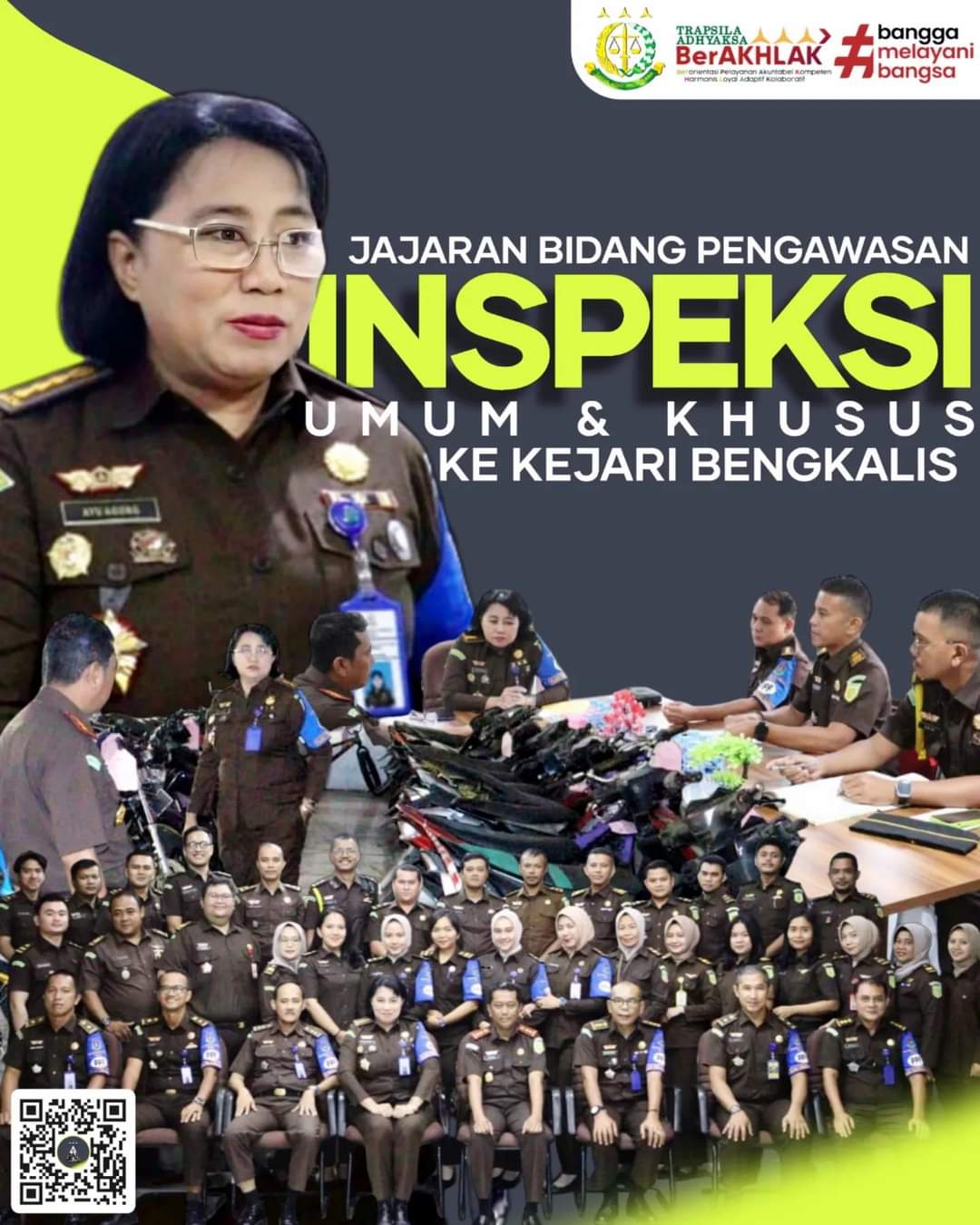 Asisten Pengawasan Kejaksaan Tinggi Riau Melakukan Inspeksi Umum Dan Khusus Di Kejaksaan Negeri Bengkalis