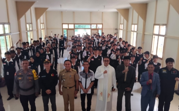 Pelantikan PTPS Berikut Penyampaian Kapolsek Air Besar