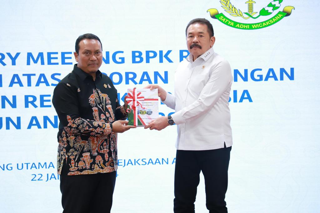 Entry Meeting Laporan Keuangan Tahun 2023, Jaksa Agung ST Burhanuddin Tekankan Akuntabilitas dan Transparansi Penggunaan Anggaran