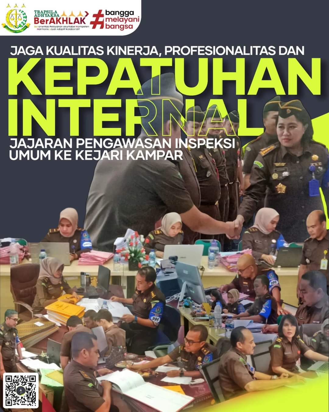 Asisten Pengawasan Kejaksaan Tinggi Riau Melakukan Inspeksi Umum Dan Khusus Di Kejaksaan Negeri Kampar