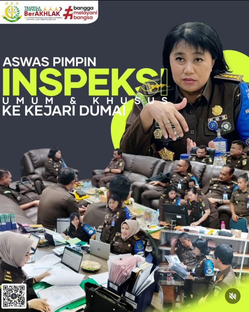 Asisten Pengawasan Kejaksaan Tinggi Riau Melakukan Inspeksi Umum Dan Khusus Di Kejaksaan Negeri Dumai