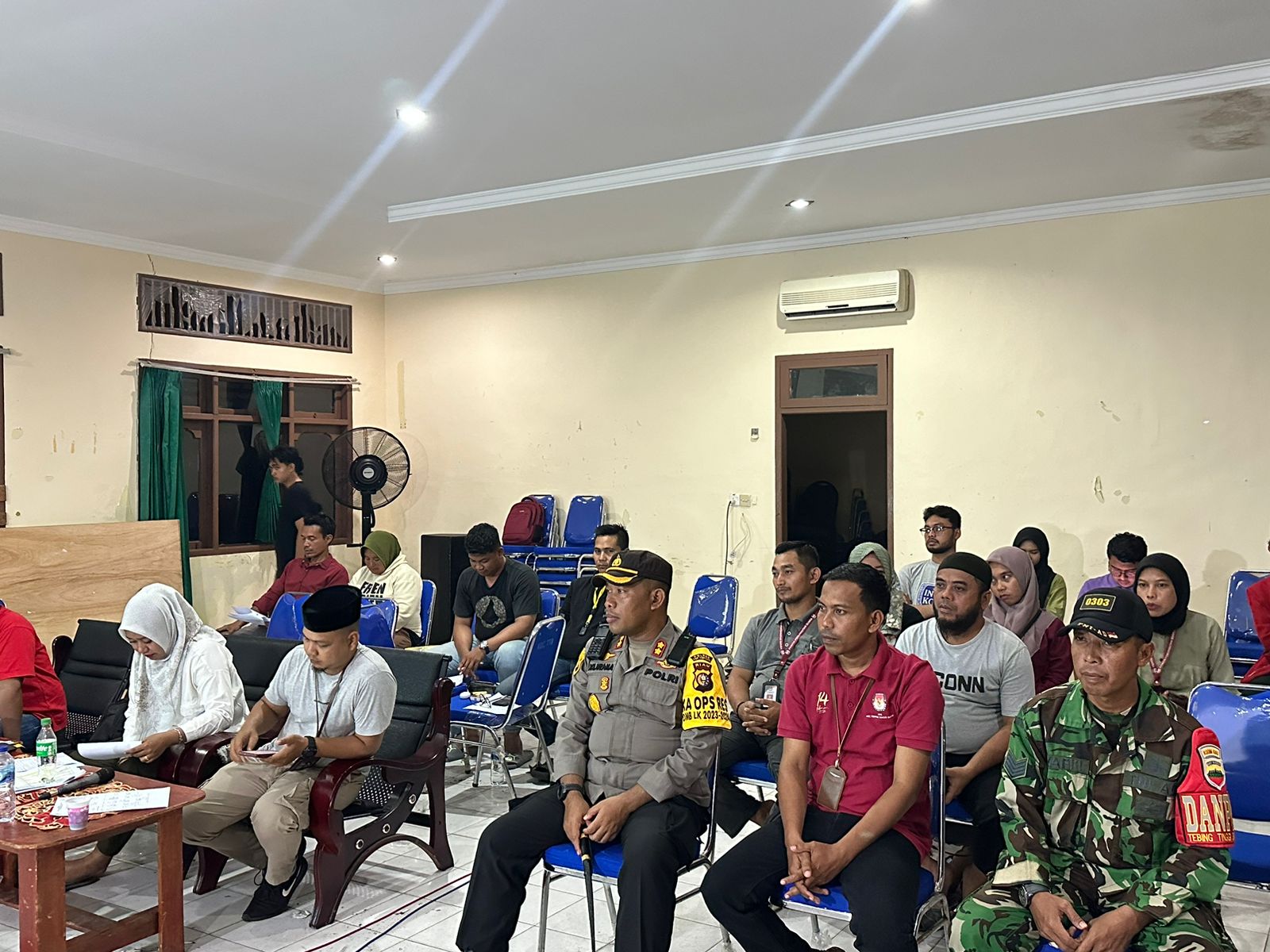 Kapolres Kepulauan Meranti Tinjau Langsung Ke Lokasi Rapat Pleno PPK di Pastikan Aman dan Lancar