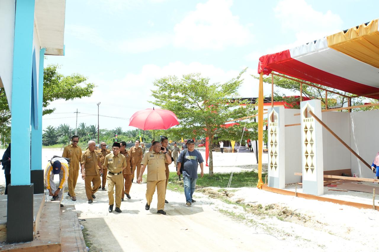 PJ Sekda Kampar Tinjau Lokasi MTQ ke 53 Tingkat Kabupaten Kampar di Perhentian Raja