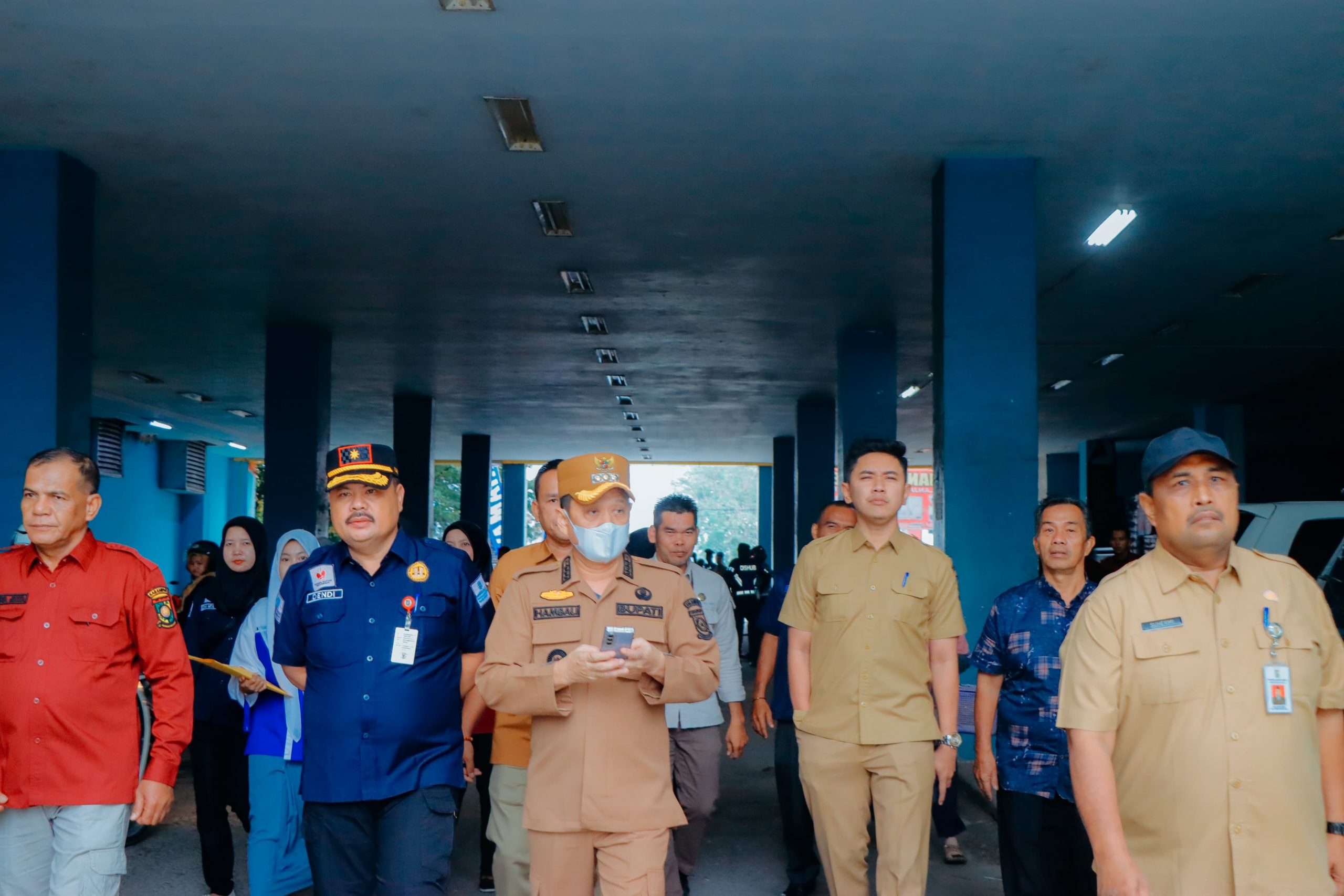 Pastikan Ketersediaan Bahan Pokok,Pj Bupati Kampar Sidak Pasar Inpres Bangkinang