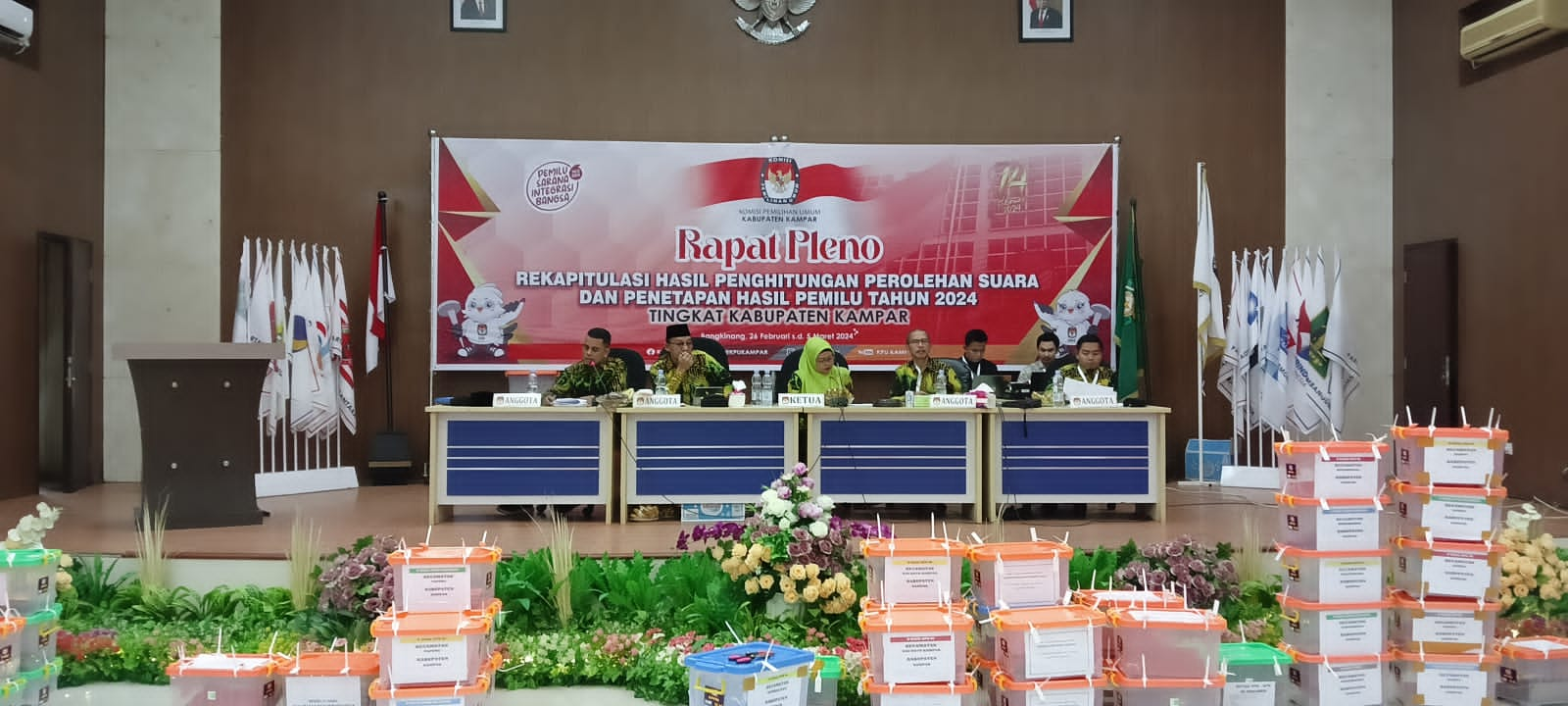 Hari Kedua Rapat Pleno, 6 PPK Sudah Selesai Penghitungan Perolehan Suara Pemilu 2024