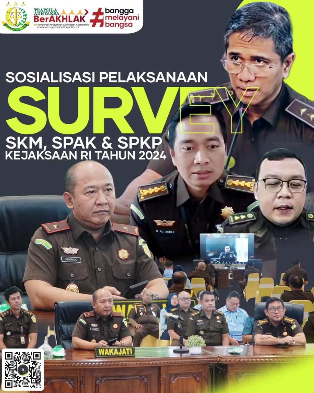 Wakajati Riau mengikuti Kegiatan Sosialisasi Pelaksanaan Survey Kepuasan Masyarakat (SKM), Survey Persepsi Anti Korupsi (SPAK) & Survey Persepsi Kualitas Pelayanan (SPKP) Kejaksaan RI Tahun 2024 Secara Virtual