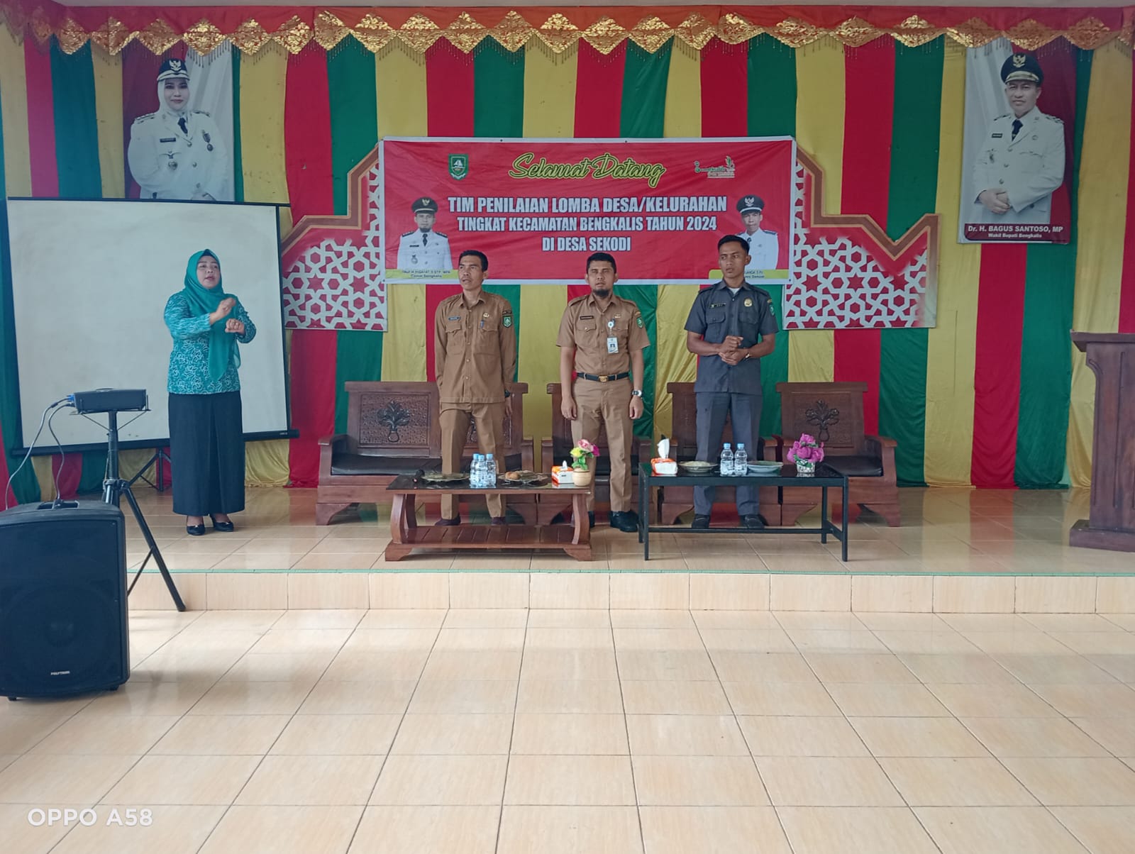 Kunjungan Tim Penilai Lomba Desa Tingkat Kecamatan Ke Desa Sekodi Kecamatan Bengkalis Kabupaten Bengkalis