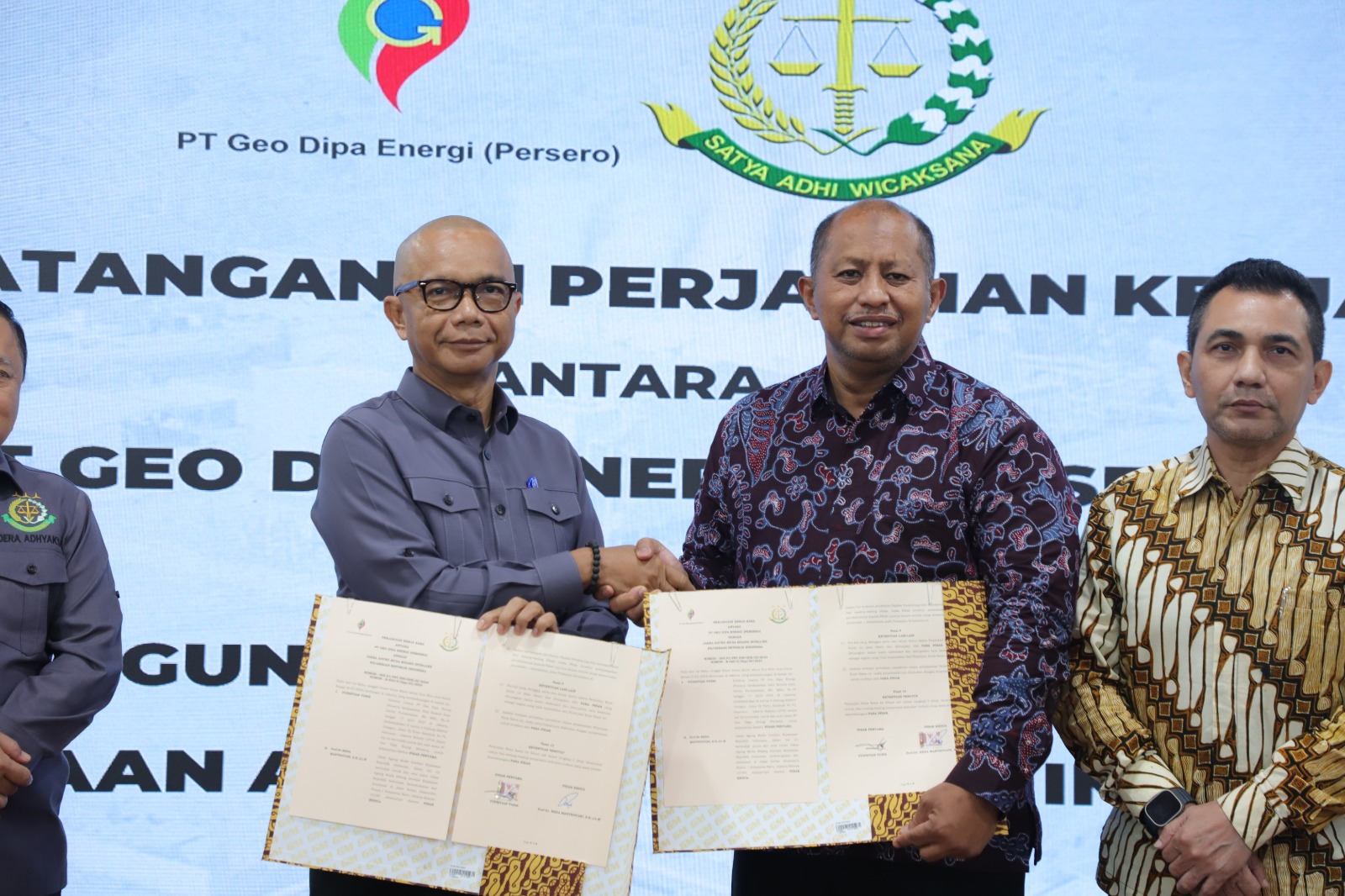 JAM Intel Jalin Kerjasama Pengamanan Pembangunan Strategis Terhadap Pembangkit Tenaga Listrik Energi Terbarukan Dengan PT Geo Dipa Energi