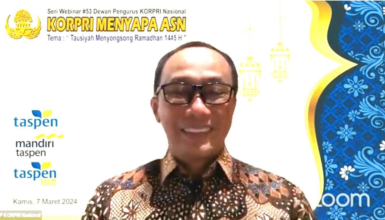 Ketum KORPRI Ajak Sambut Ramadhan Penuh Sukacita dan Jaga Spritualitas, Religiusitas dan Moderasi Beragama di Kalangan ASN