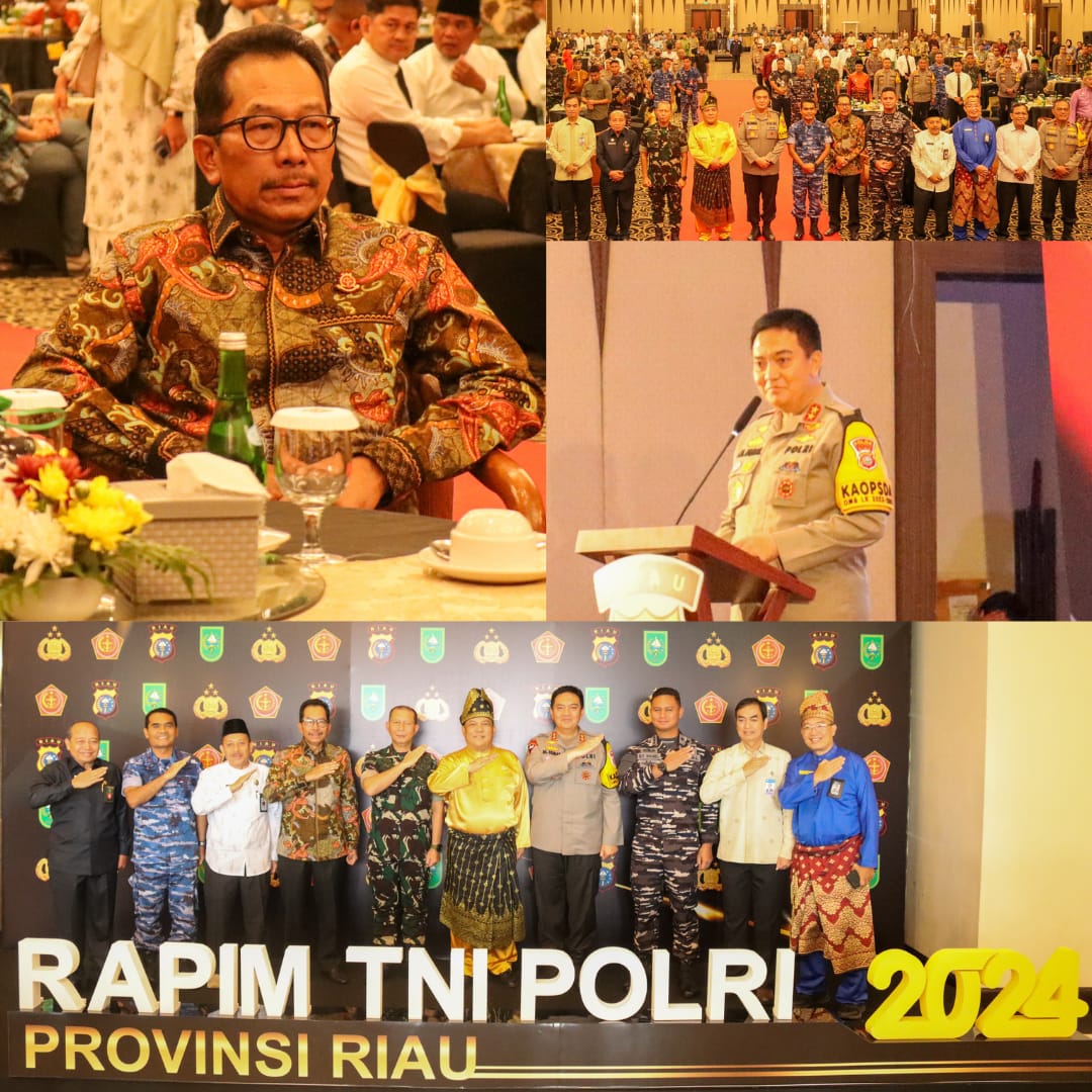 Kajati Riau Hadiri Rapim TNI- Polri Provinsi Riau Tahun 2024