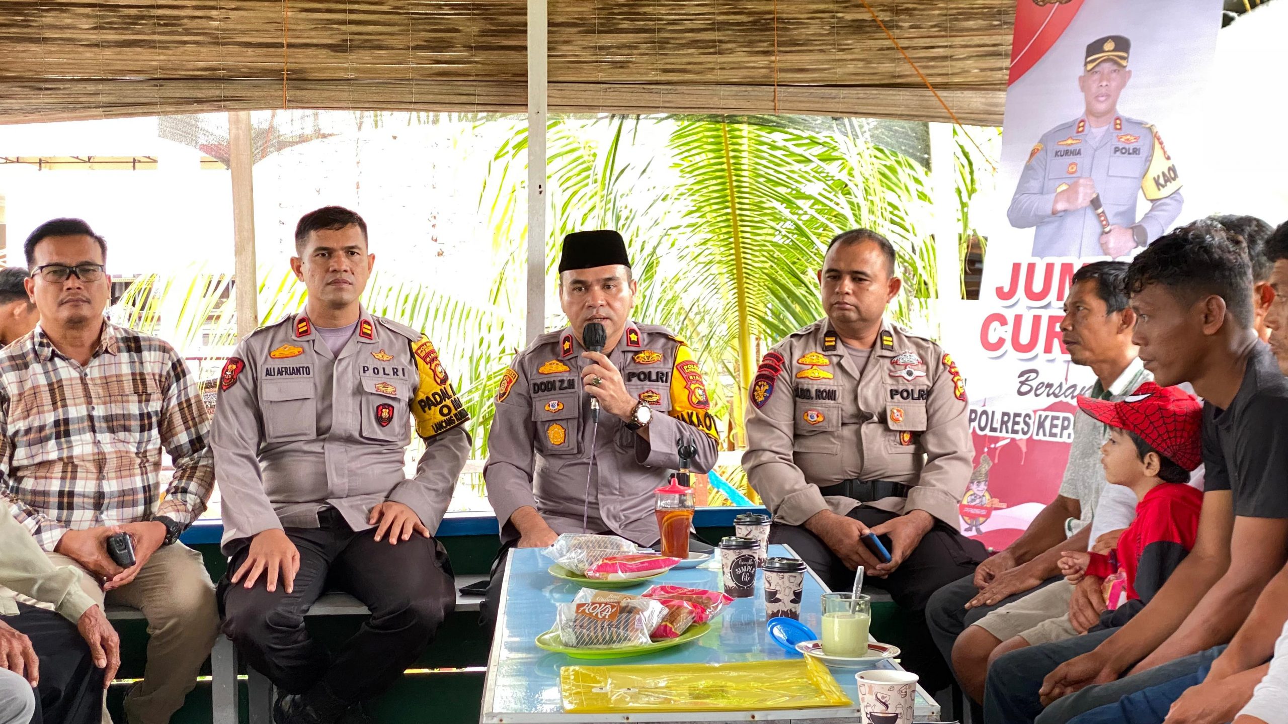 Jumat Curhat : Polres Kepulauan Meranti Mengajak Masyarakat Gogok tentang Kesadaran Berlalu Lintas