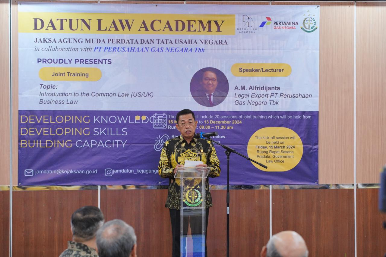 Wakil Jaksa Agung Dr. Sunarta : “Fungsi Pertimbangan Hukum oleh JAM DATUN Mendukung Upaya Pemerintah Sukseskan Pembangunan Nasional”