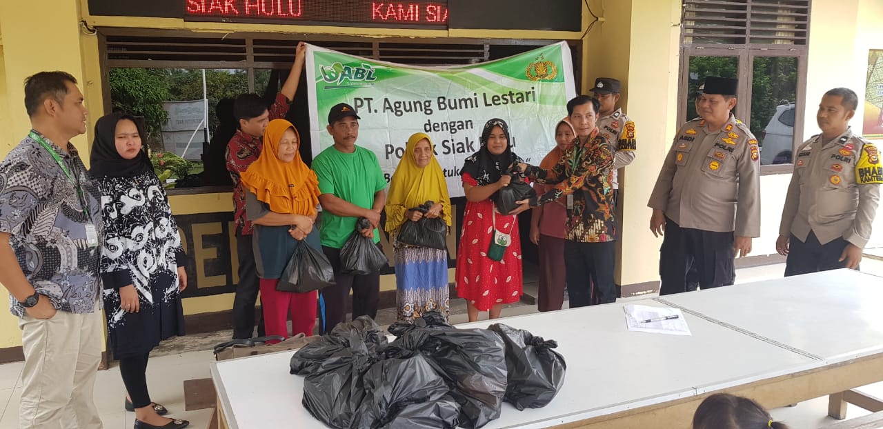 Kapolsek Siak Hulu Bersama PT.ABL Laksanakan Giat Jum’at Berkah dan Curhat Di Bulan Suci Ramadhan 1445 H