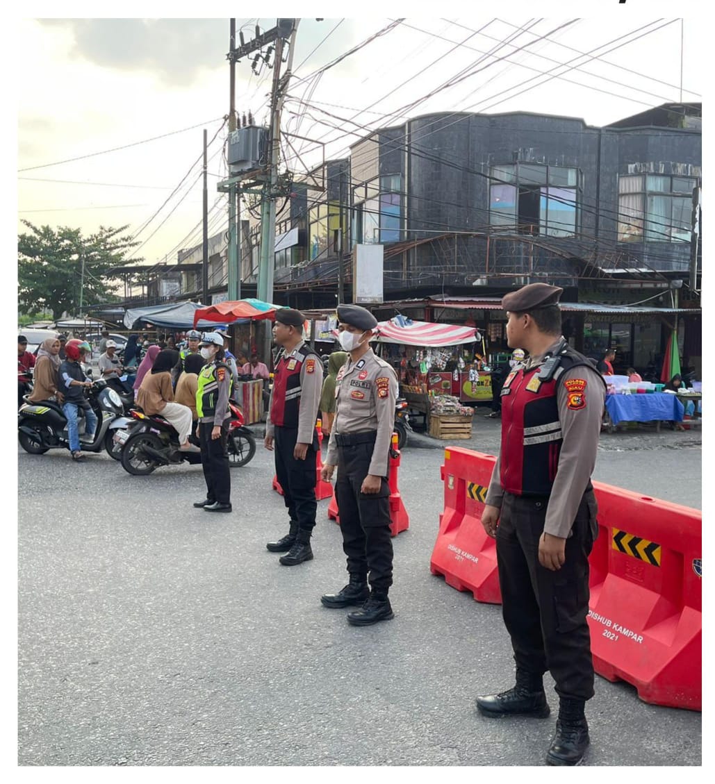 Kapolres Kampar Laksanakan Gatur Lalin Serta PAM Ramadhan. Simak Penjelasannya