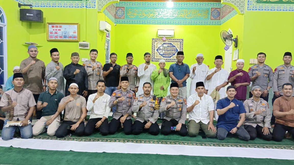 Safari Ramadhan Polres Kepulauan Meranti Tarawih Berjamaah Di Masjid Taufiq