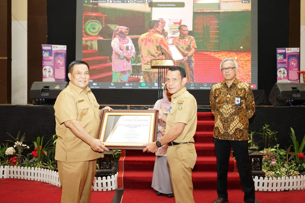 Kabupaten Kampar Raih Penghargaan Terbaik I Gerakan Unmeed Net di Provinsi Riau