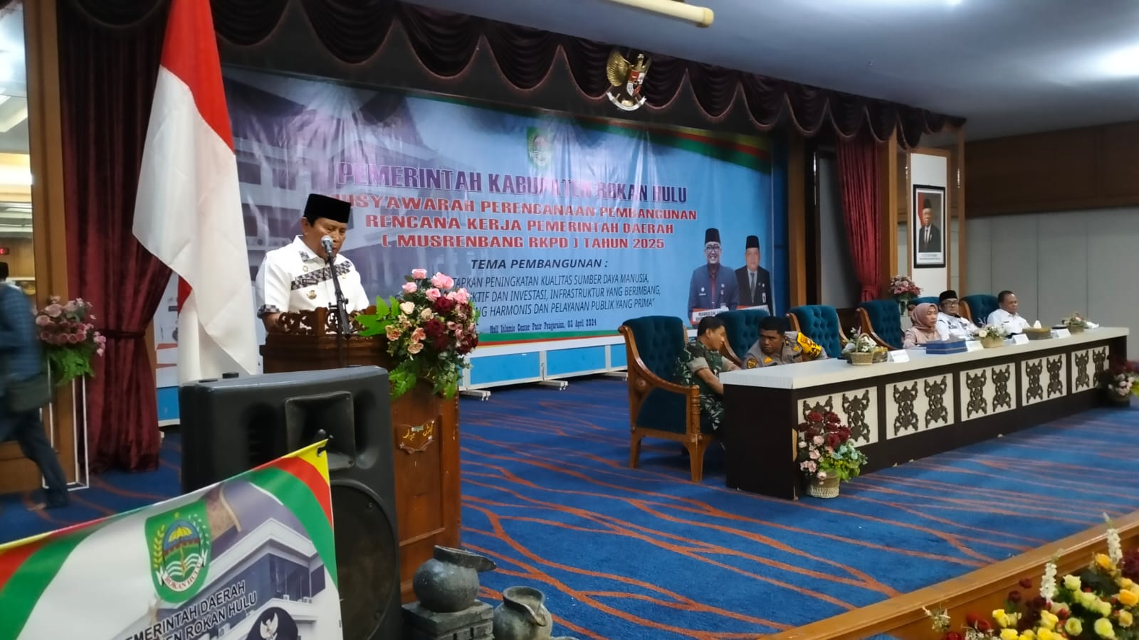 Bupati H.Sukiman Resmi Buka Musrenbang RKPD Rohul Tahun 2025 Dan Melaunching Program Berzikir