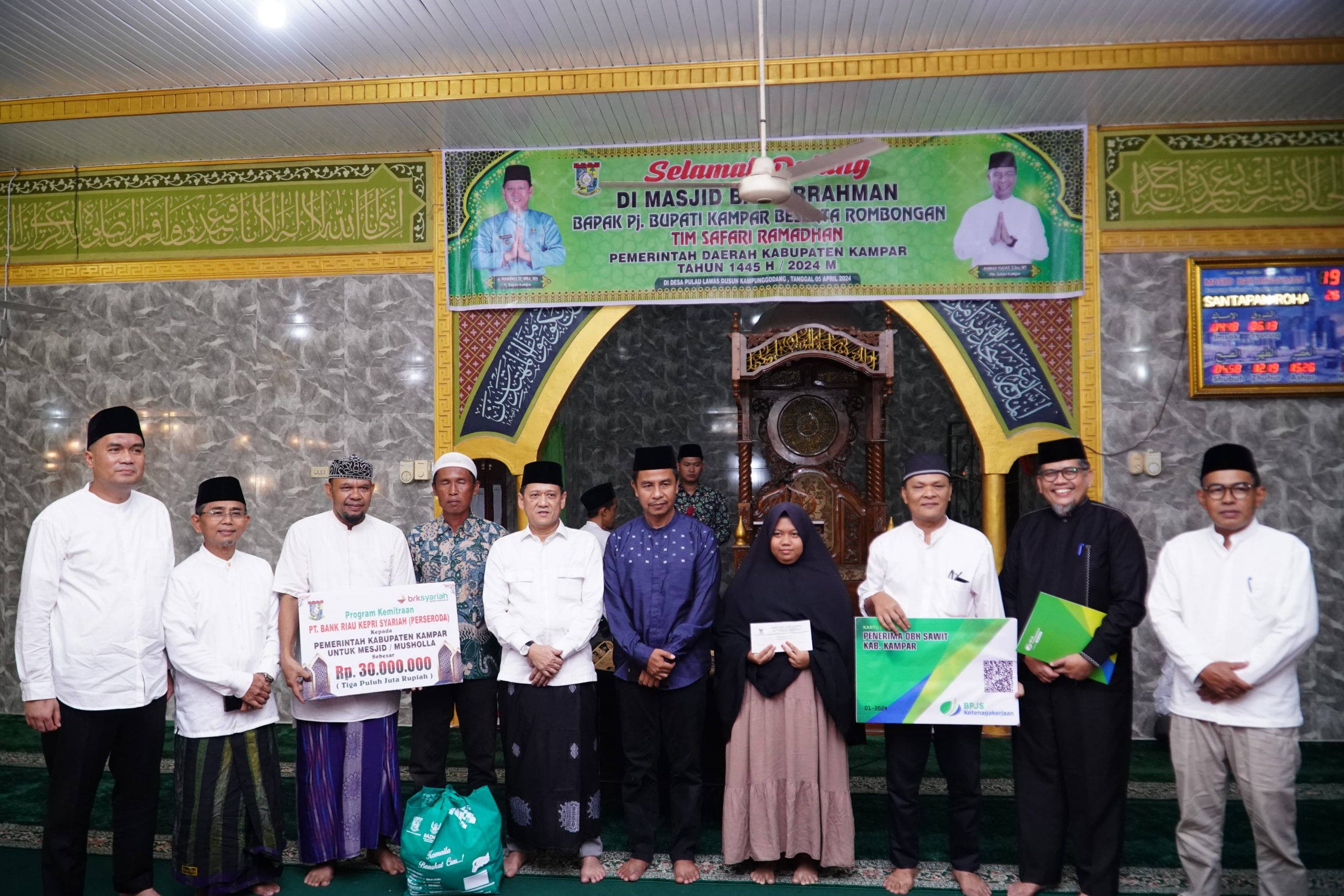 Pemda Kampar Laksanakan Safari Ramadhan Terakhir di Pulau Lawas