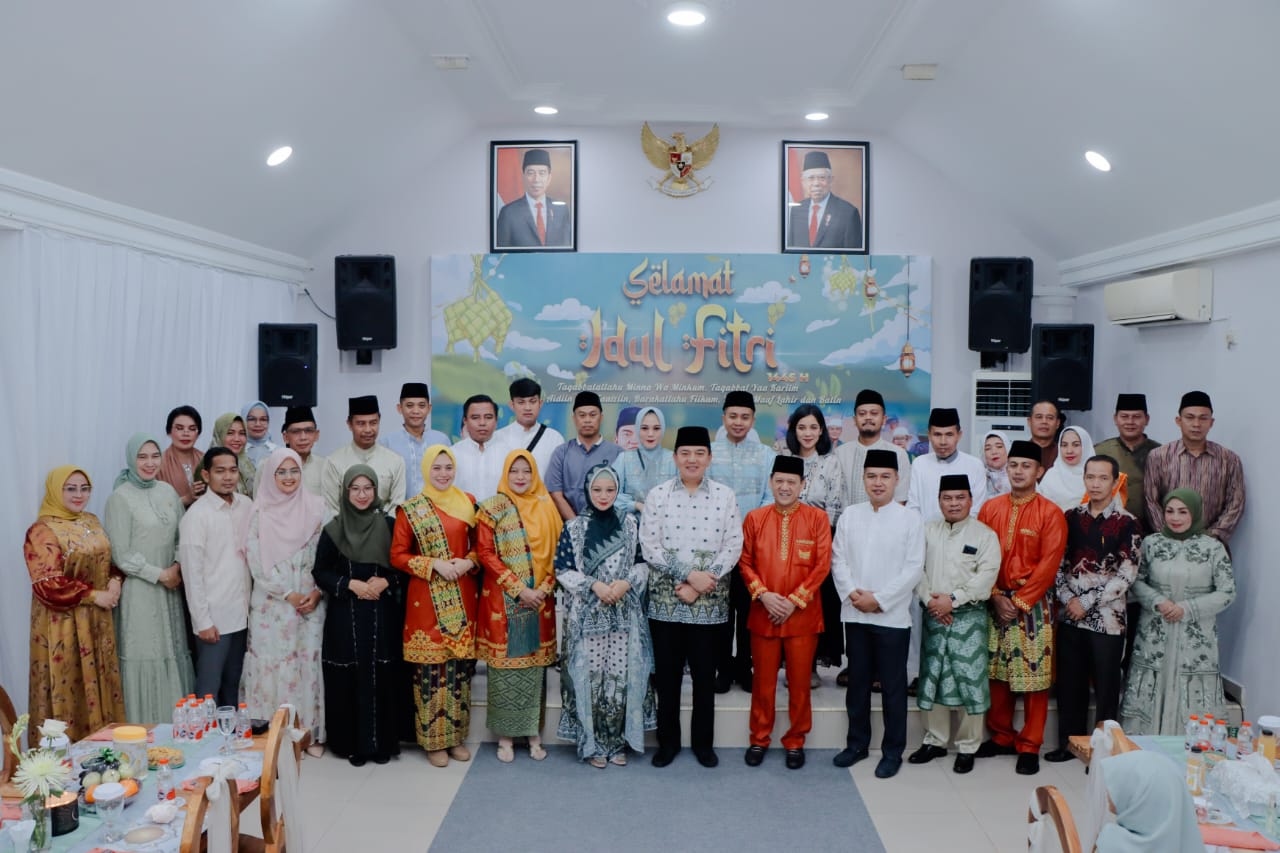 Pj Bupati Kampar Hadiri Langsung Open House Pj Gubernur dan Forkopimda Riau