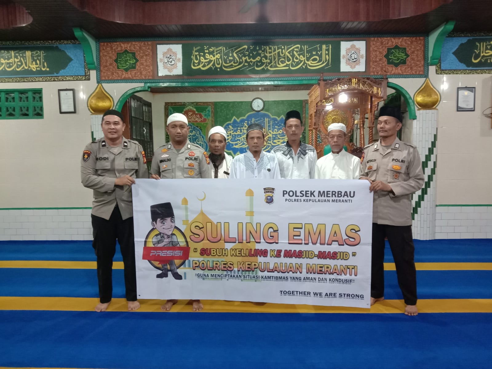 Lebih Dekat dengan Masyarakat Polsek Jajaran Polres Kepulauan Meranti Laksanakan Subuh Keliling