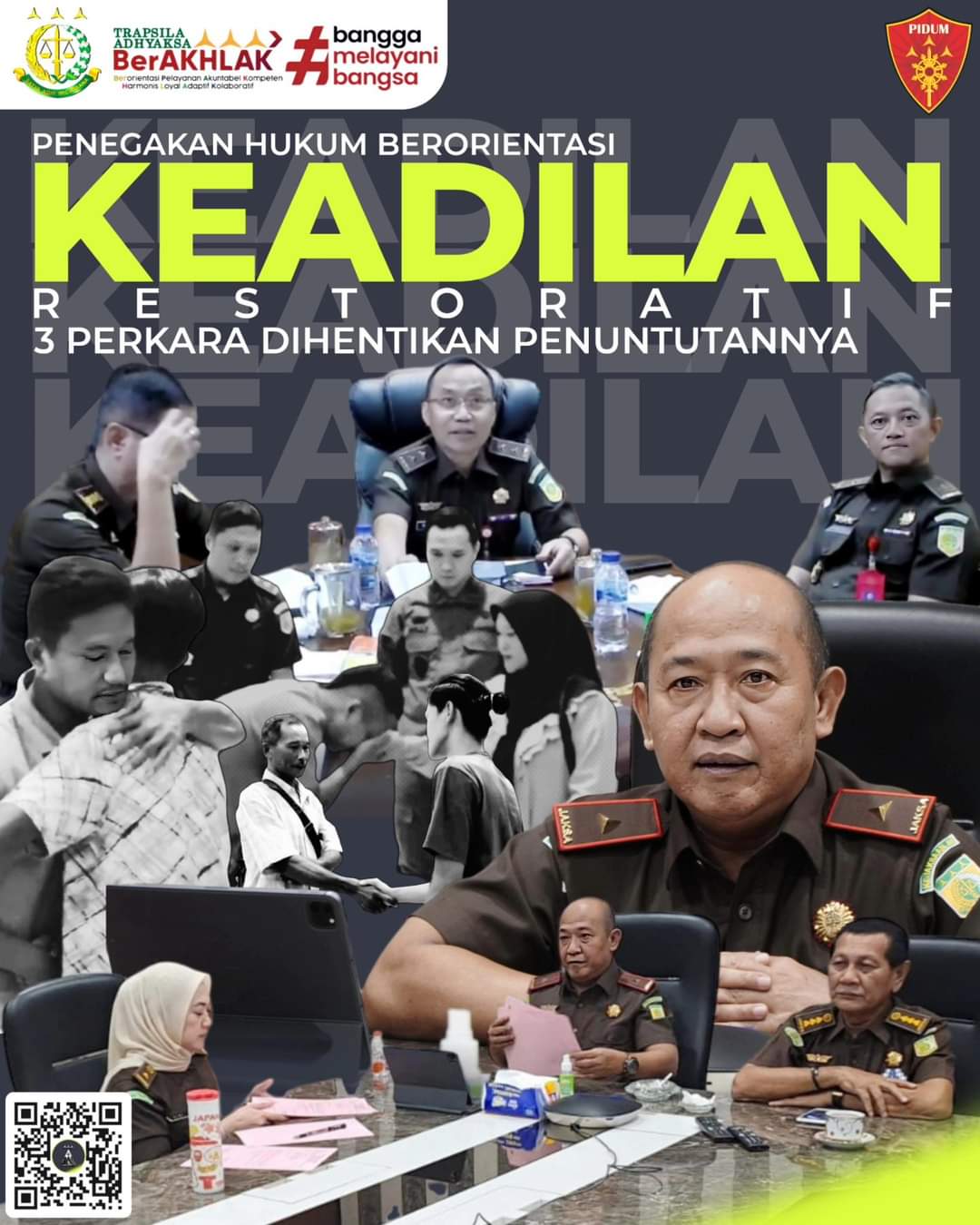 Pengajuan 3 (Tiga) Perkara Untuk Dilakukan Penghentian Penuntutan Berdasarkan Keadilan Restoratif Justice Disetujui Oleh Jampidum Kejaksaan Agung RI