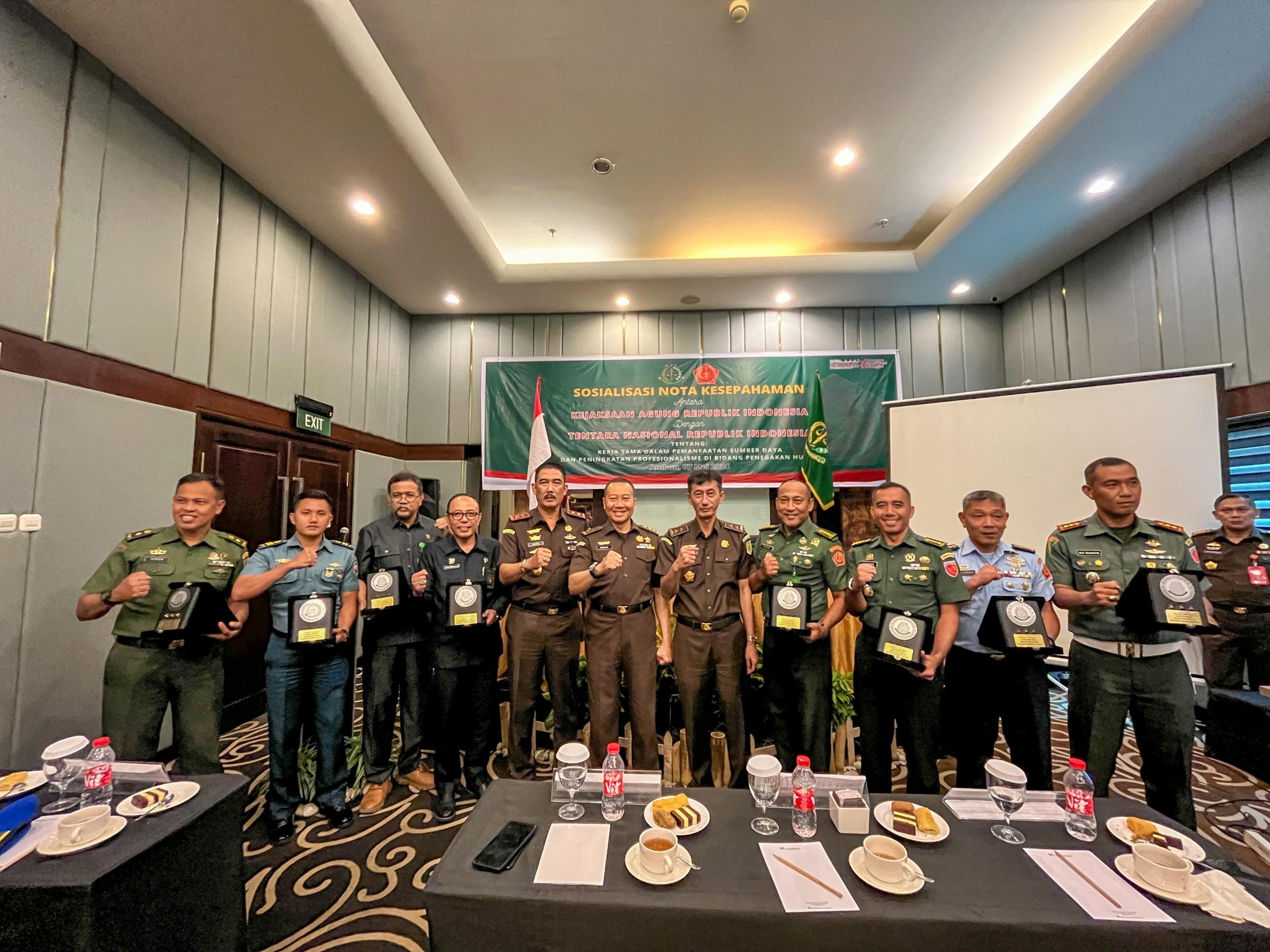 Sosialisasi Nota Kesepahaman Kejaksaan Republik Indonesia Dan Tentara Nasional Indonesia 