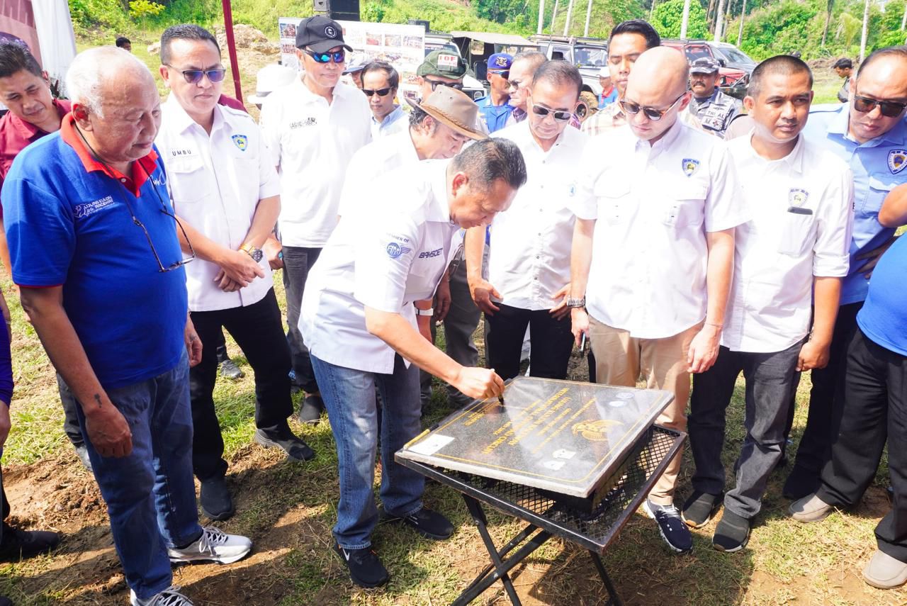 Ketua Umum IMI Bamsoet Lakukan Peletakan Batu Pertama Pembangunan Sirkuit Off Road Ujung Kulon Raceway Banten