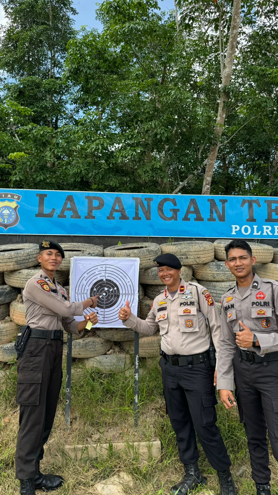 Polres Kepulauan Meranti Langsung pengawasan Latihan Menembak Fungsi Sat Samapta