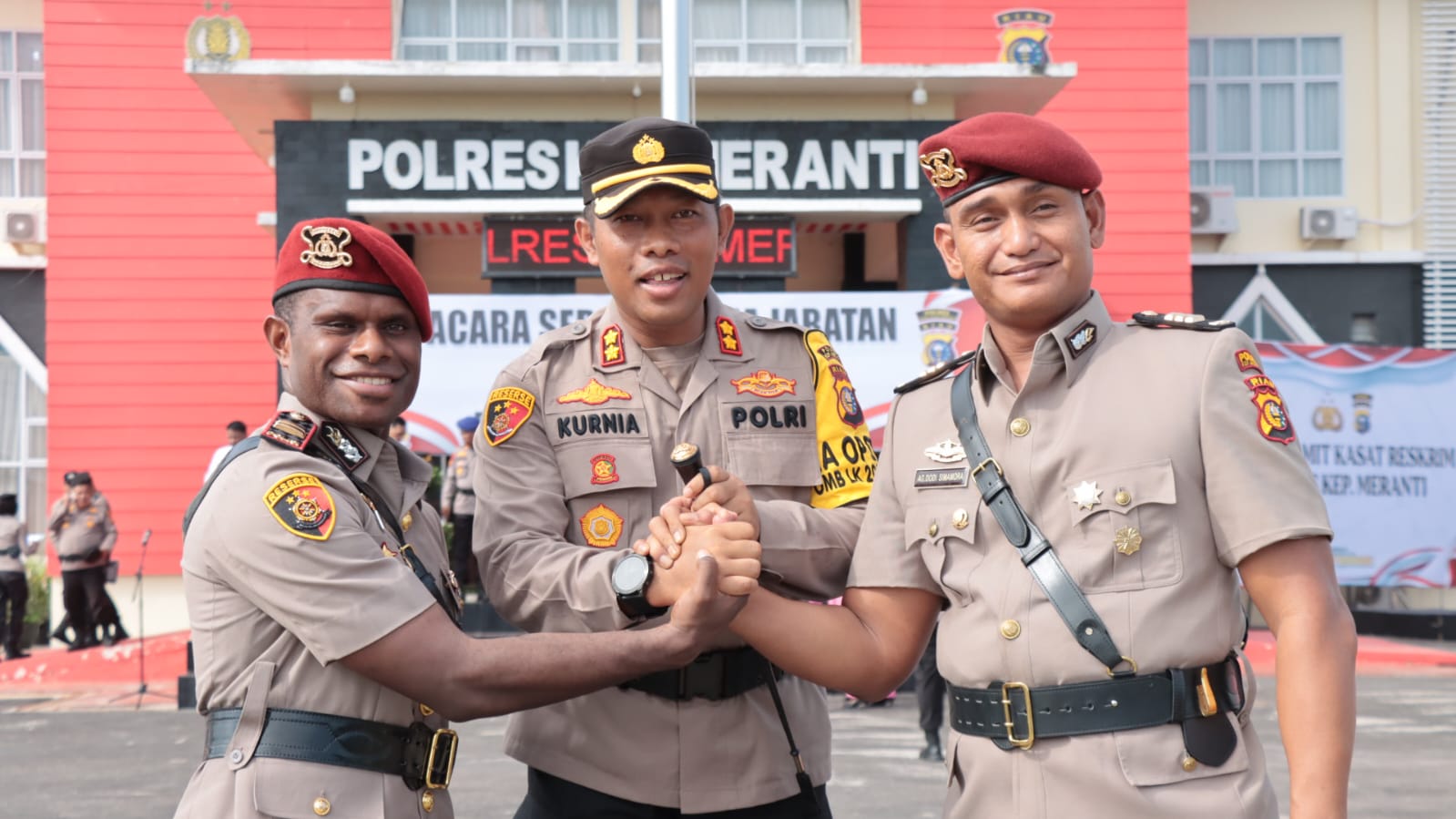 Kapolres Kepulauan Meranti Pimpin Upacara Sertijab Kasat Reskrim