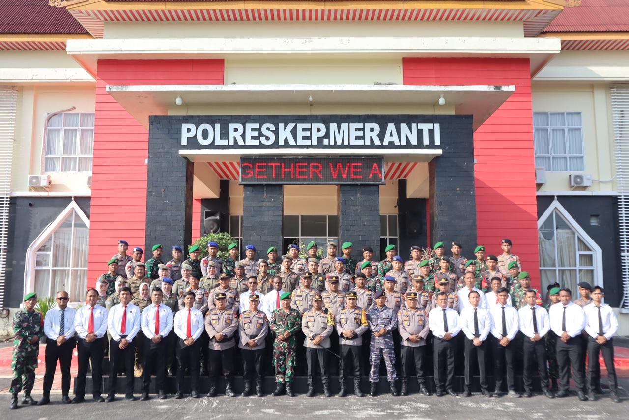 Kunjungan Presiden Ke Riau, Polres Kepulauan Meranti Gelar Apel Konsolidasi Gabungan