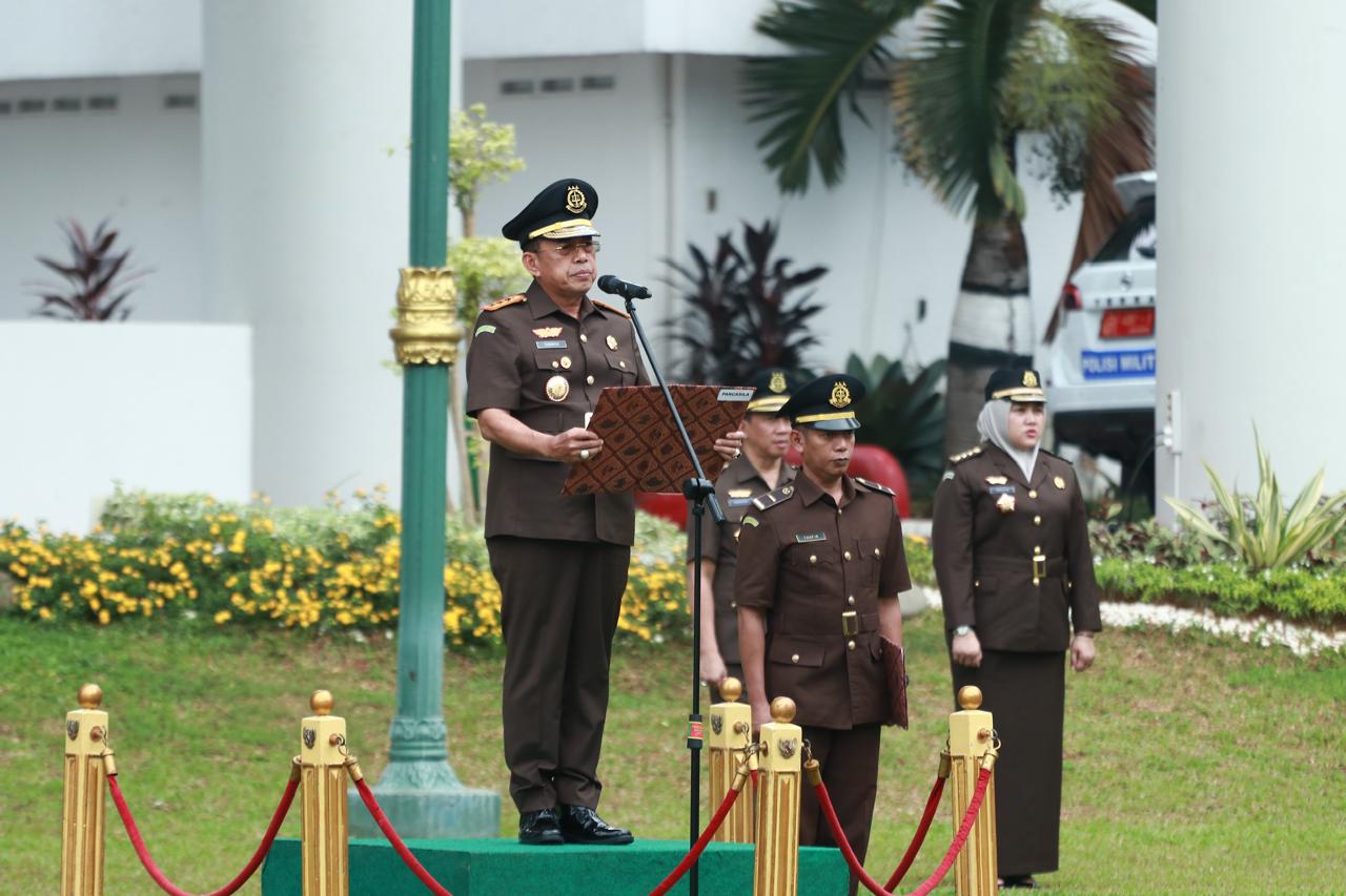 Wakil Jaksa Agung Dr. Sunarta Memimpin Upacara Peringatan Hari Lahir Pancasila 1 Juni 2024 Bertemakan “Pancasila Jiwa Pemersatu Bangsa Menuju Indonesia Emas 2045”