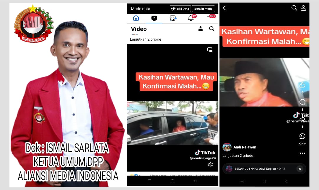 Dikonfirmasi Terkait Kembalinya Viral Video Penghinaan Terhadap Wartawan dan Ketua Umum Organisasi Pers Angkat Bicara, Syamsuar Diam Bungkam