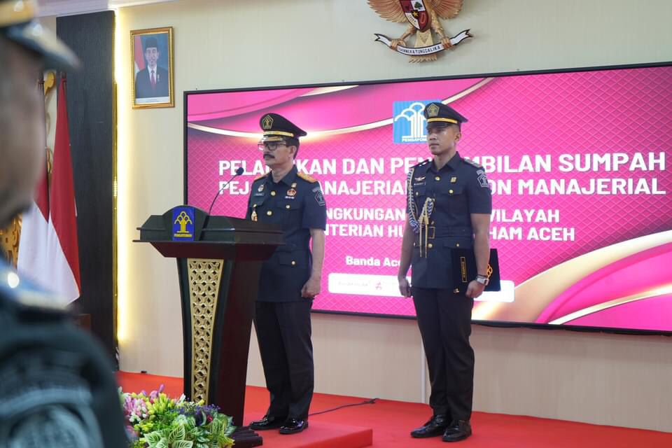 Pesan Meurah Budiman Saat Lantik 14 Pejabat Manajerial Dan Non Manajerial UPT Keimigrasian