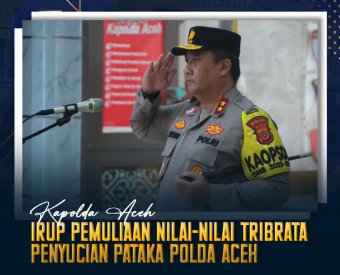 Kapolda Aceh Irup Pemulihan Nilai-Nilai Tribrata Penyucian Pataka Polda Aceh