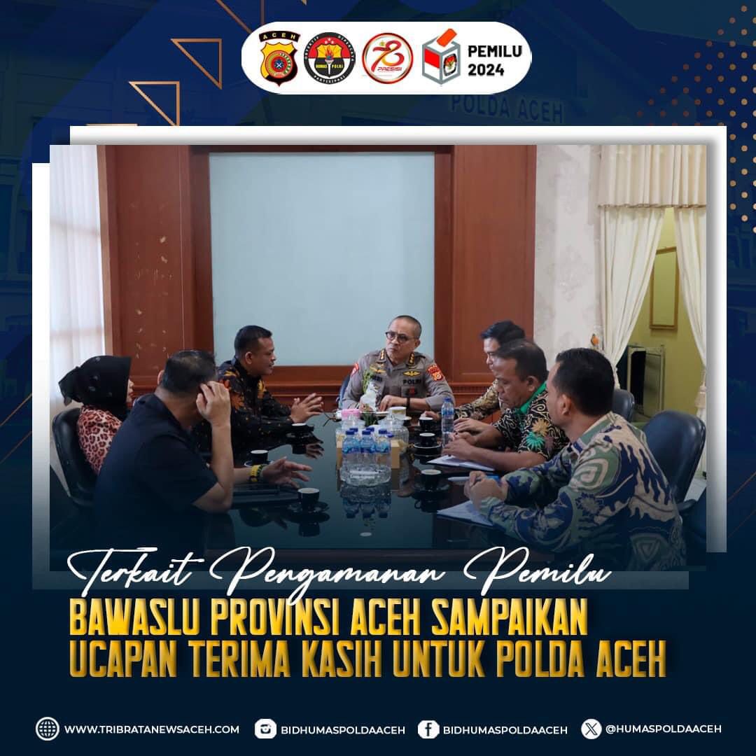 Karo Ops Polda Aceh Mewakili Kapolda Menerima Audiensi Pejabat Bawaslu Provinsi Aceh