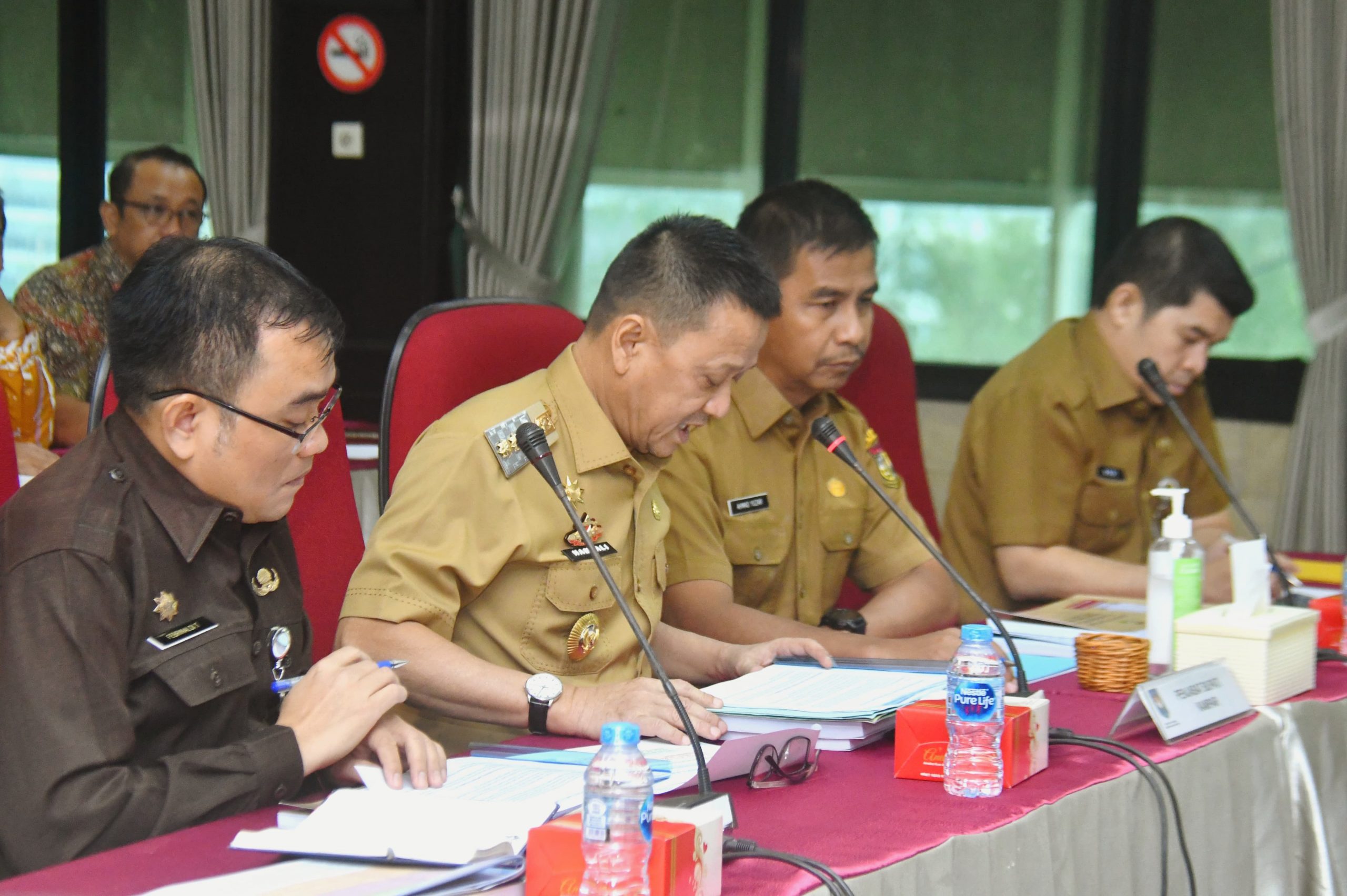 Penjabat Bupati Kampar Sampaikan Laporan Kinerja Triwulan II Ke Inspektorat Jenderal Kemendagri