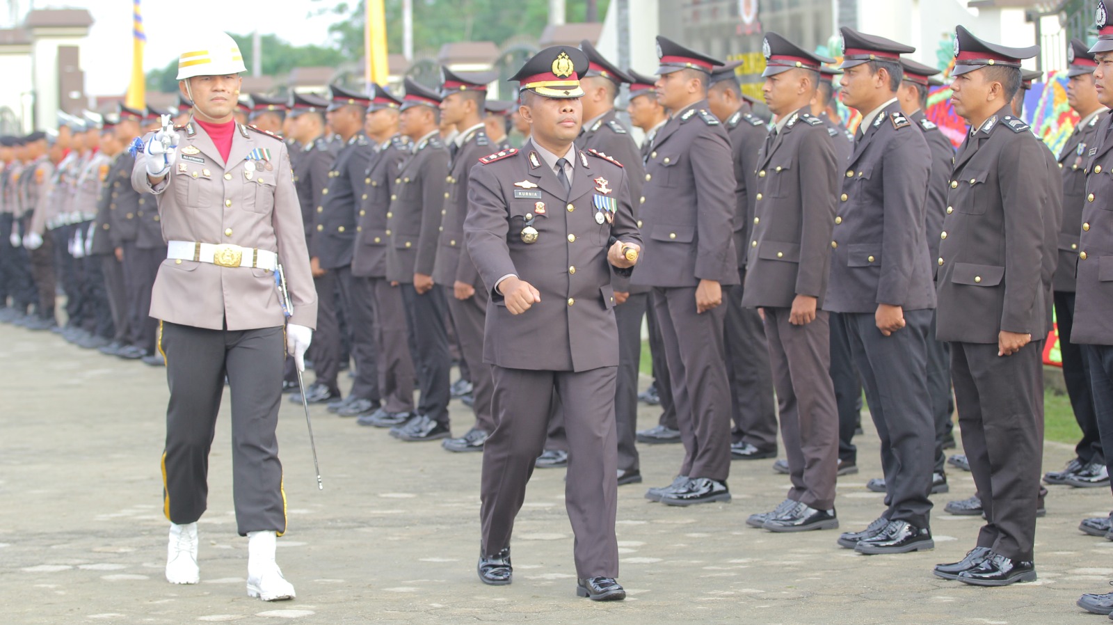 Kapolres Meranti Memimpin Upacara Hut Bhayangkara Ke-78 dengan Penuh Semangat