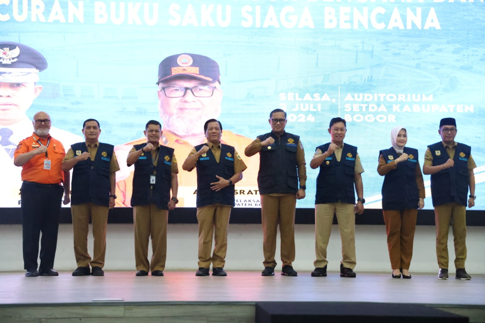 Plh. Dirjen Bina Adwil dan Pj. Bupati Bogor Deklarasikan Kesiapsiagaan Bencana di 40 Kecamatan