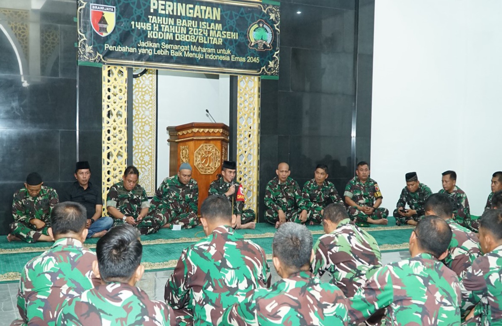 Sambut Tahun Baru Islam 1446 H Tahun 2024 M, Kodim 0808/Blitar Laksanakan Doa Bersama