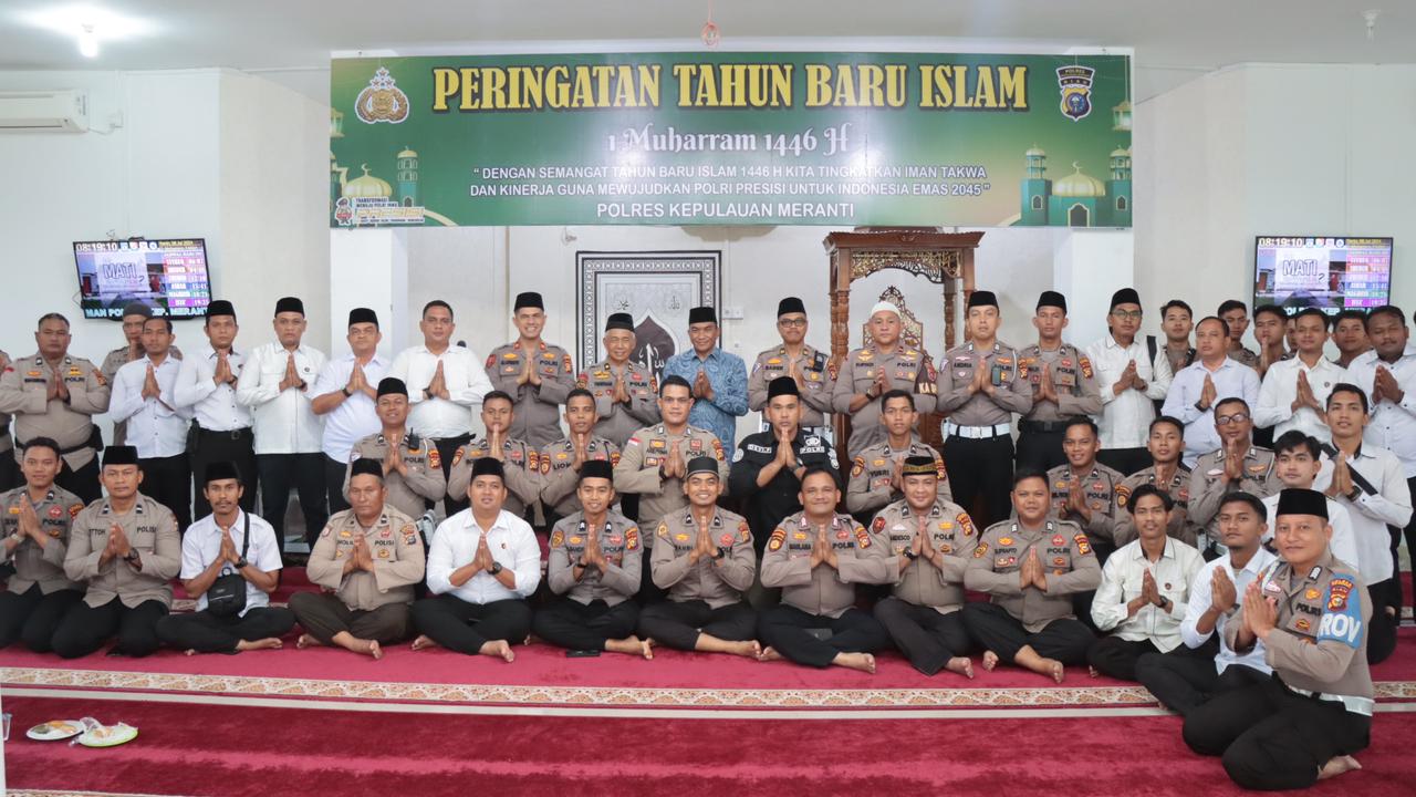 Polres Kepulauan Meranti Gelar Memperingati Tahun Baru Islam (1) Satu Muharam 1446 H