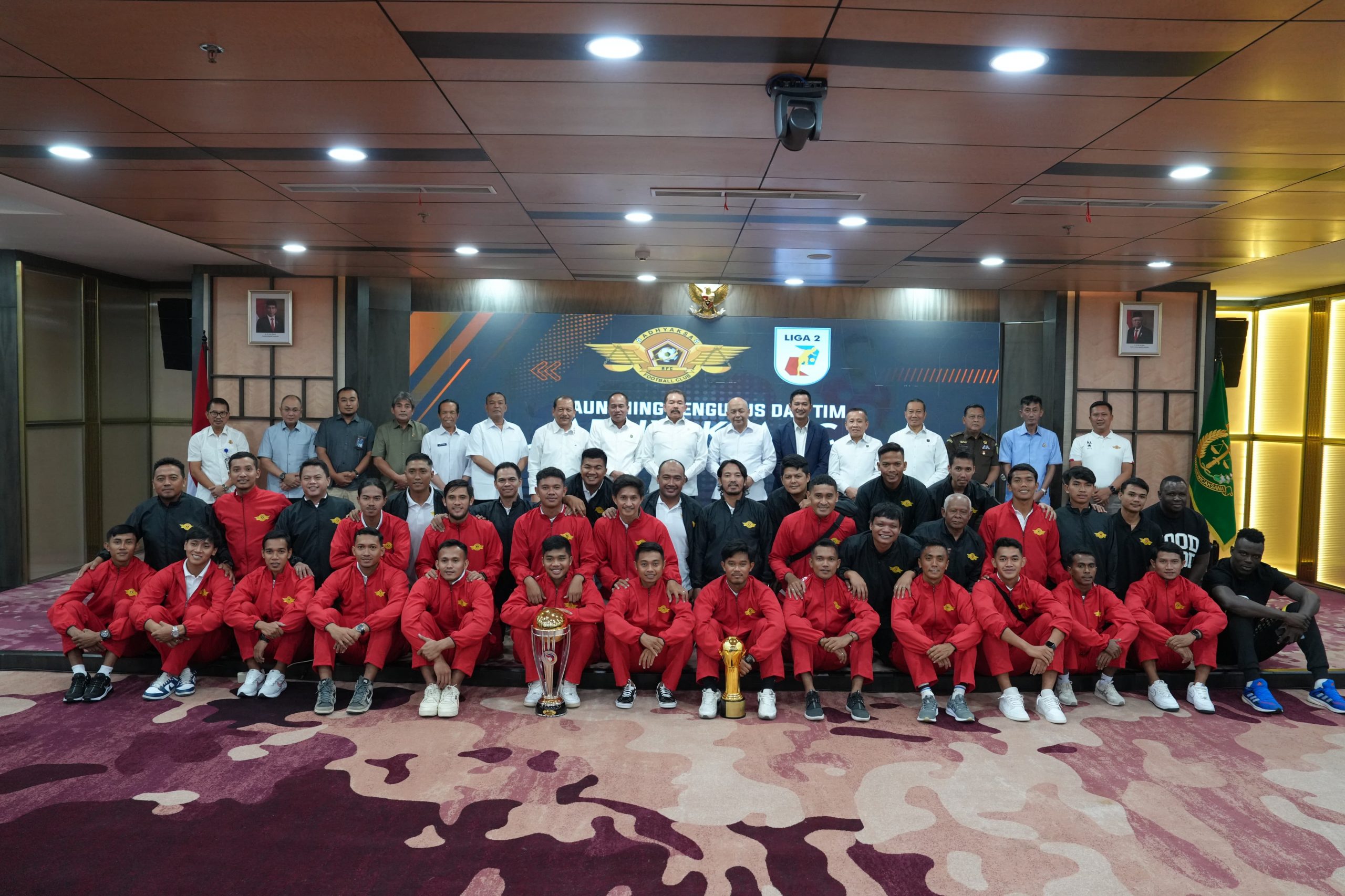 Adhyaksa FC Naik ke Liga 2,Jaksa Agung Pompa Semangat Pemain Dan Jajaran Official